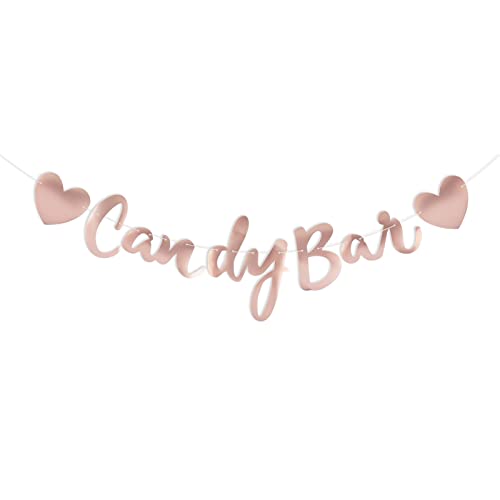 Candy Bar Banner in Roségold