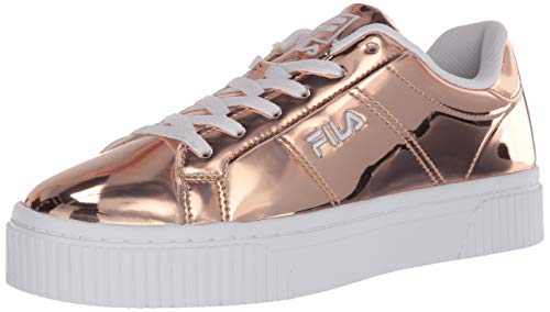 Roségoldene metallic Turnschuhe für die Braut