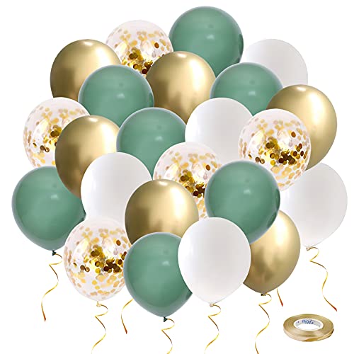 Luftballons Grün und Gold