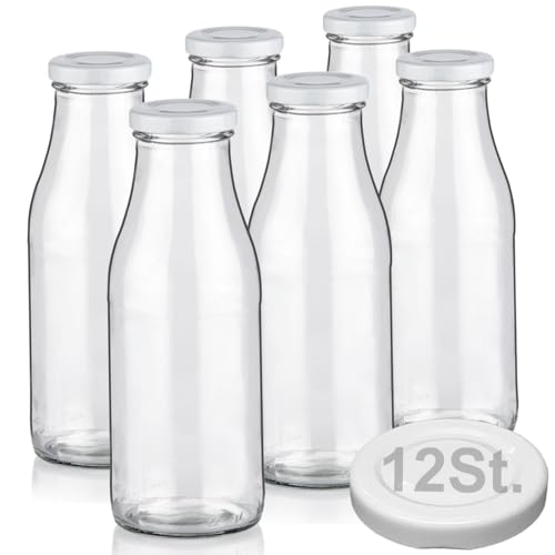 12 Milchflaschen 500 ml