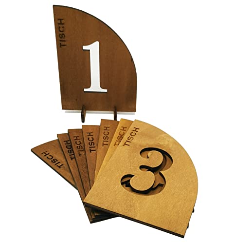 Zahlen 1-8 Nummer Bogen Holz