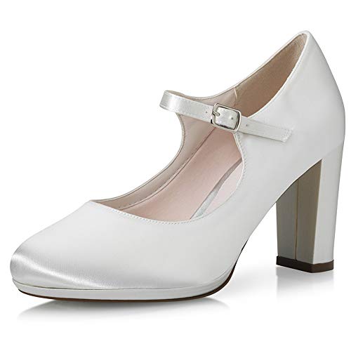 Braut-Pumps mit Satin