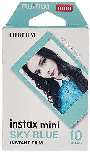 Instax Film mit blauem Fotorahmen