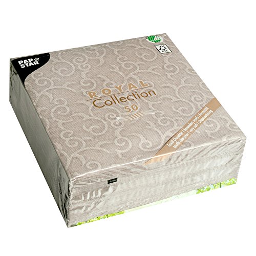 Papierservietten mit Rankenmuster Beige