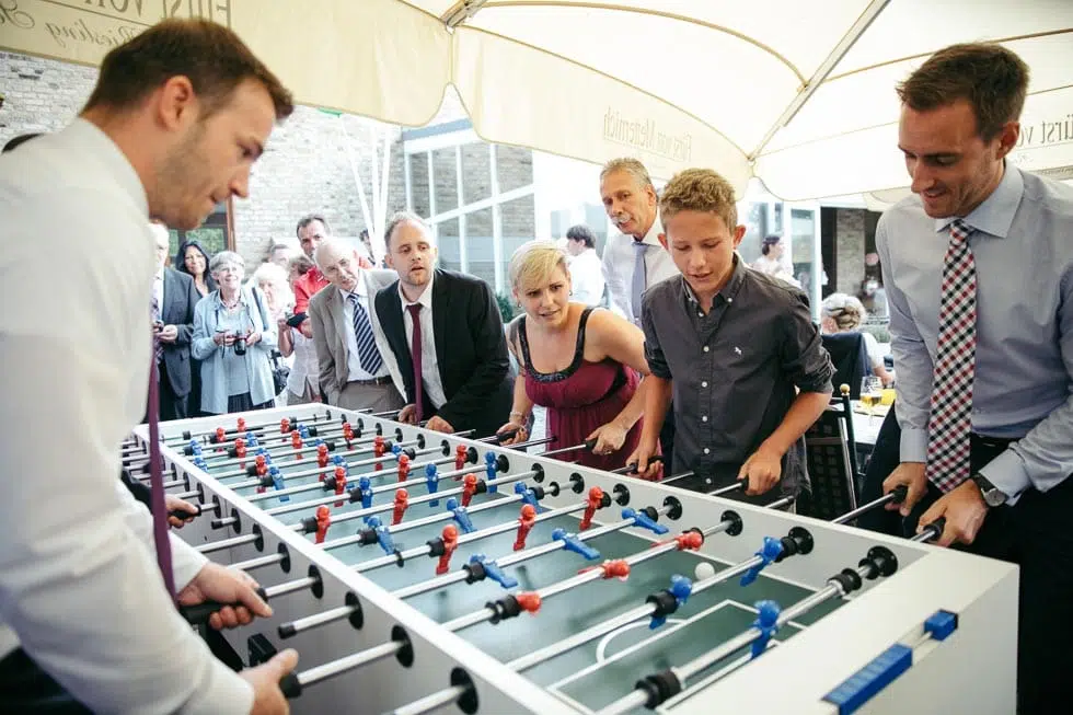 Kicker Fußballhochzeit Hochzeitsspiele