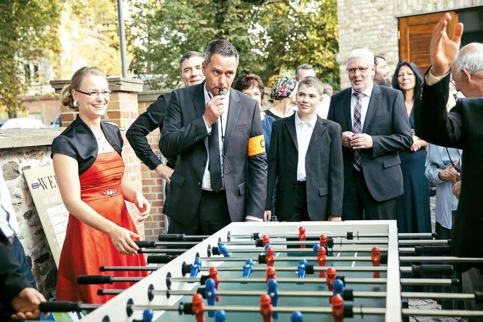 Kicker Fußballhochzeit Hochzeitsspiele