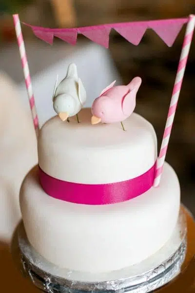 Hochzeitstorte mit Fondant