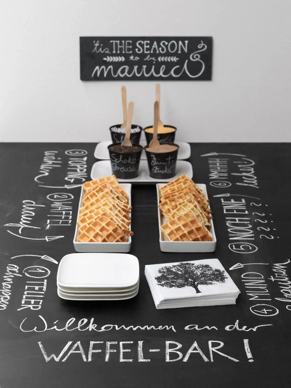 Sweet table: Waffelbar