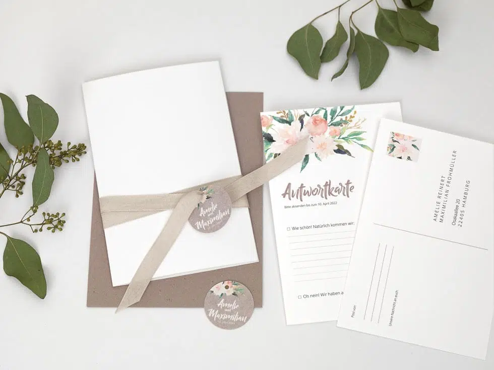 Hochzeitseinladung Pocket Fold