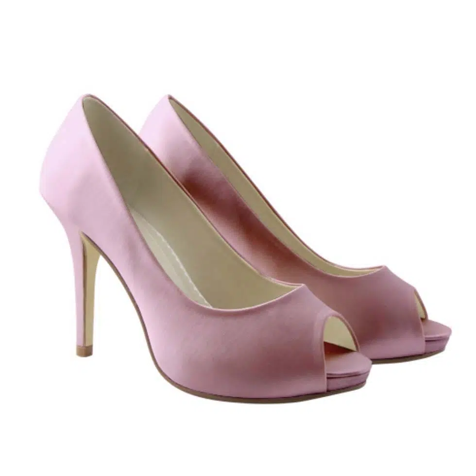 Brautschuhe färben Pink