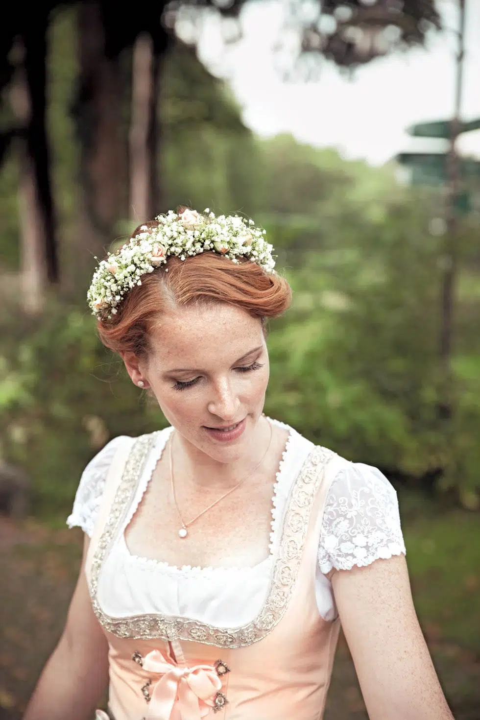 Blumen Haarkranz zum Dirndl