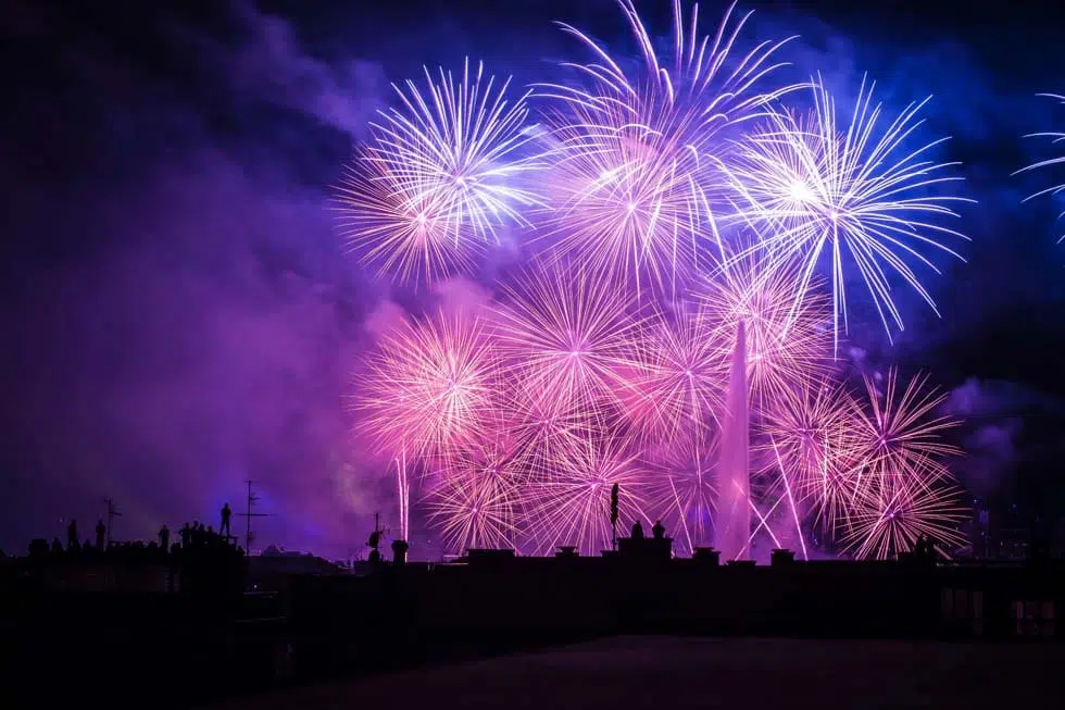 Feuerwerk Hochzeit