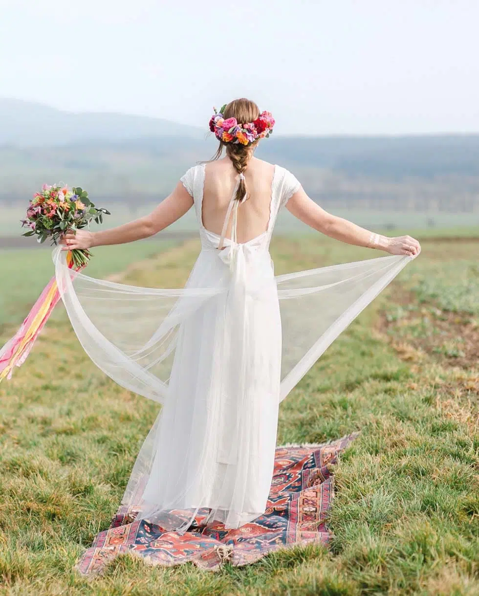 Brautkleid romantisch Boho