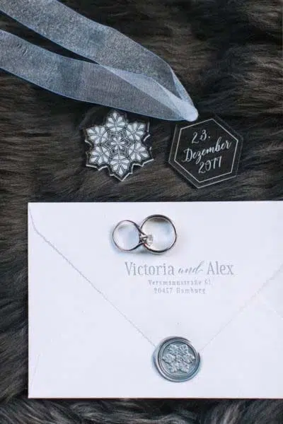 Hochzeitseinladung Winterhochzeit