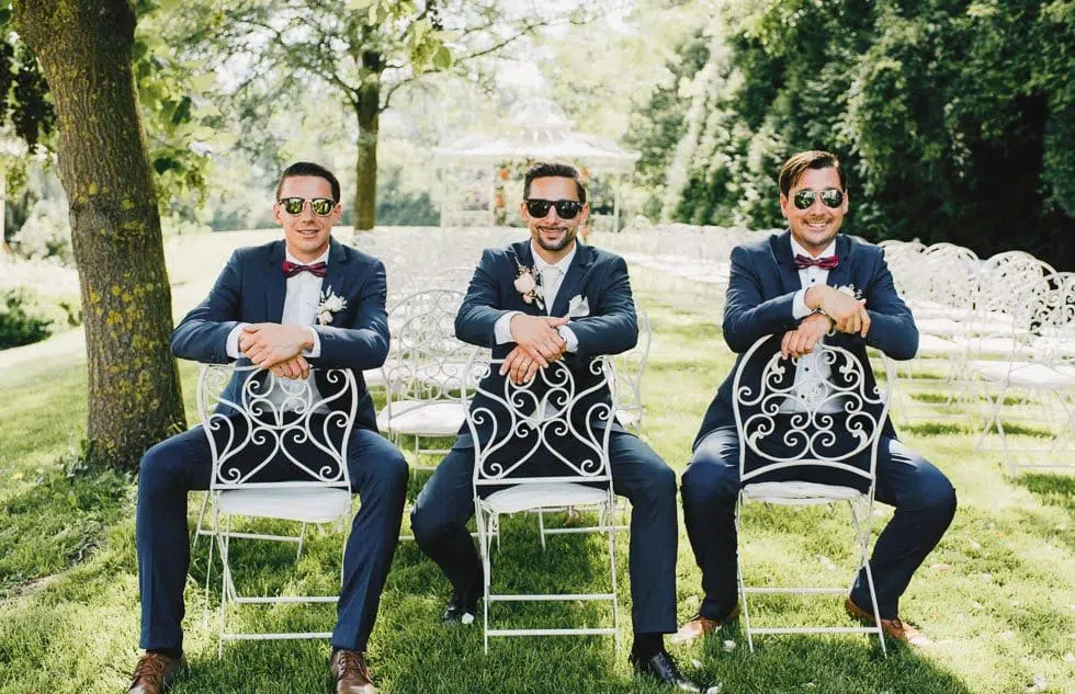 Hochzeitsfoto Bräutigam Groomsmen