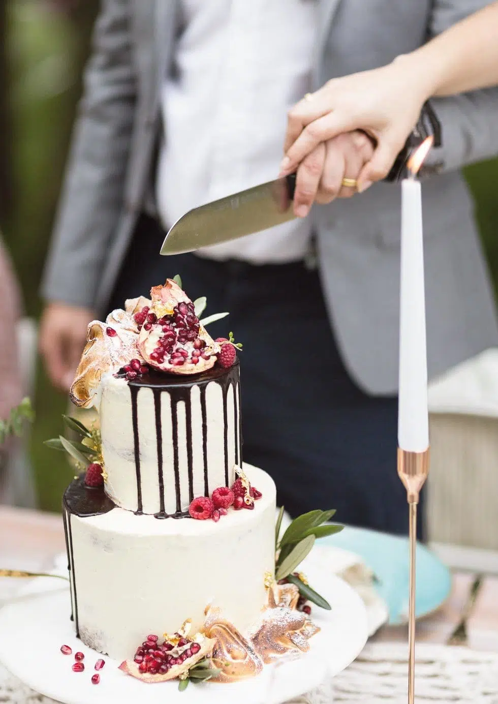 Tortenanschnitt Hochzeit