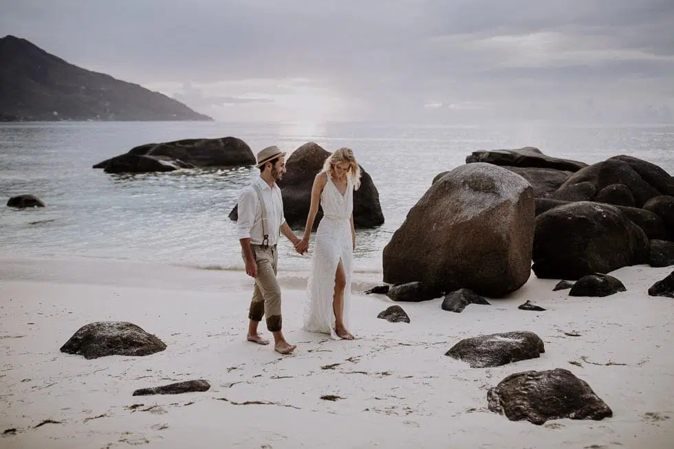 Hochzeit zu zweit am Strand