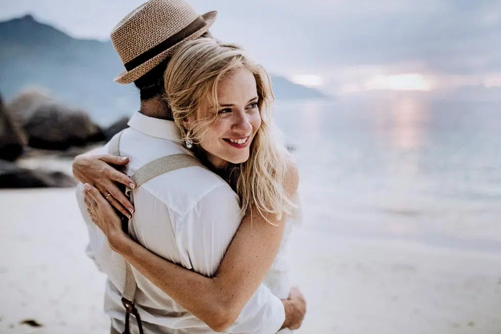 Hochzeit zu zweit am Strand