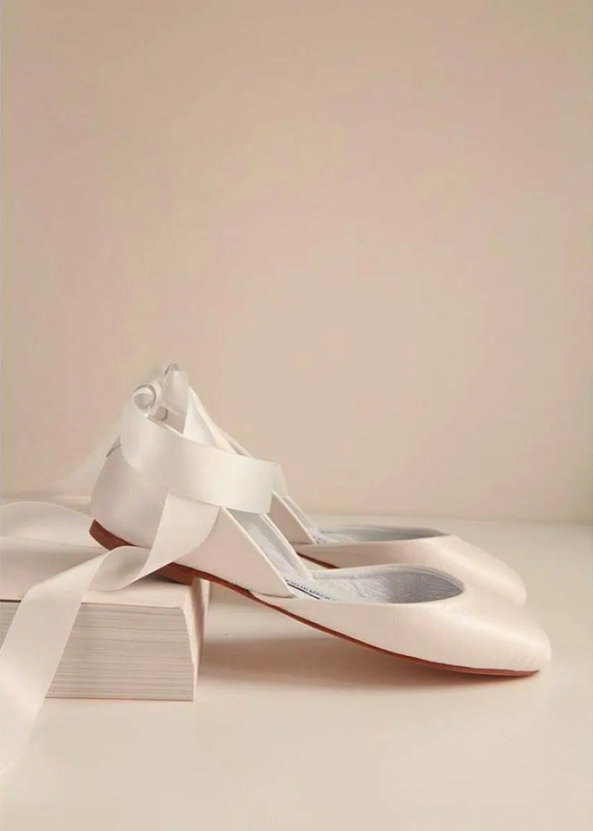 Brautschuhe Ballerina