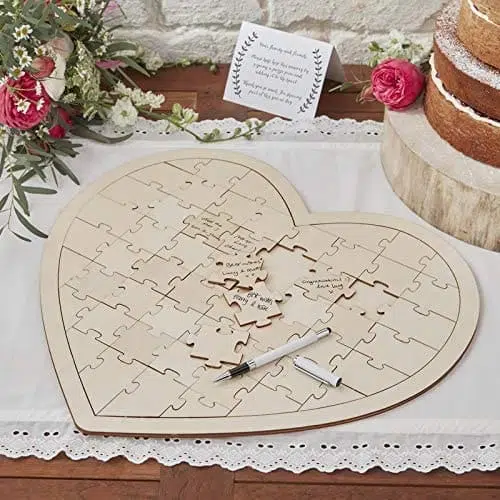 Herz Puzzle Hochzeit