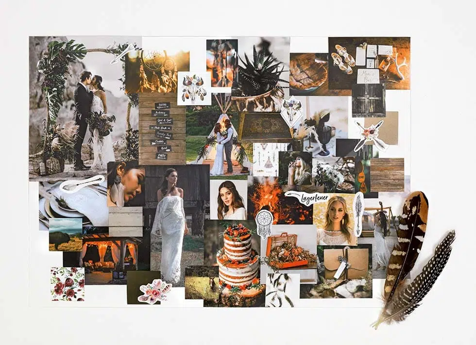 Moodboard Hochzeit Boho