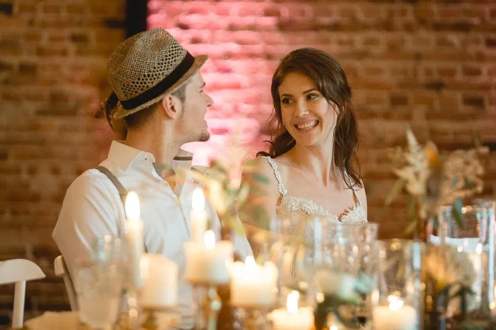 Tischdeko Bauernhof Hochzeit