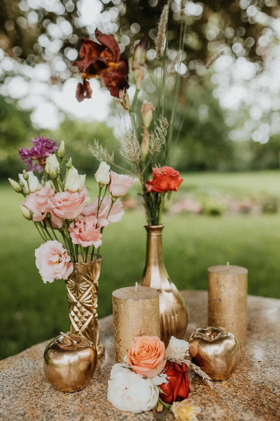 Tischdeko Hippie Hochzeit