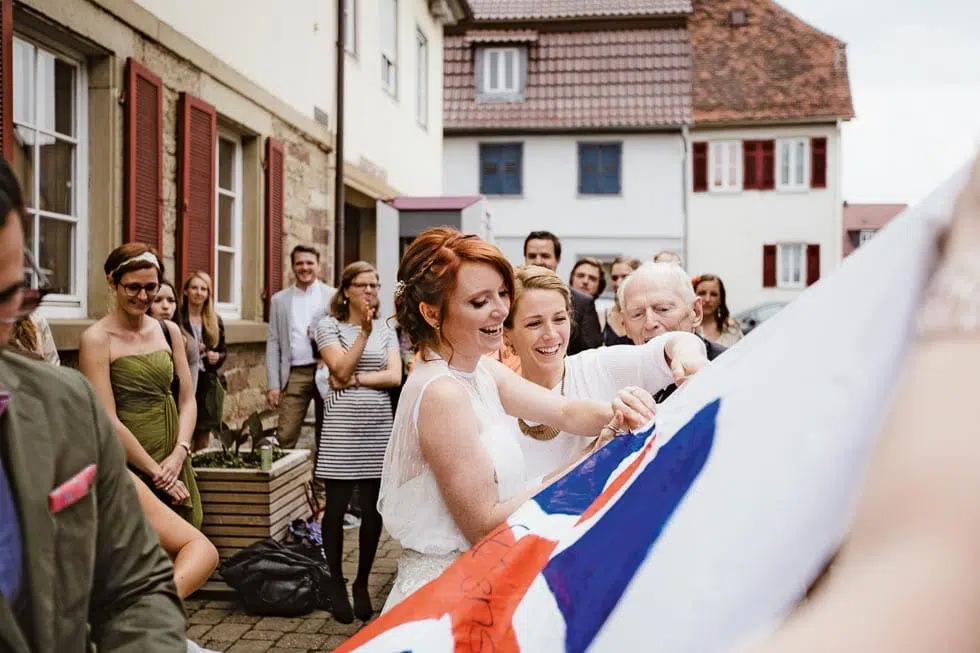 Hochzeitsherz ausschneiden