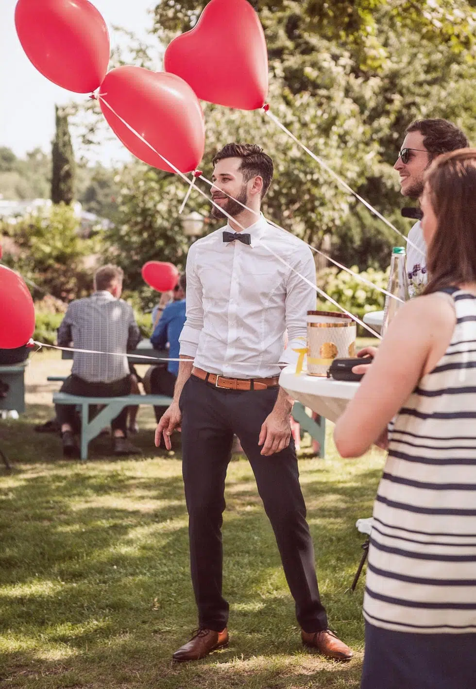 Luftballons steigen lassen Hochzeit