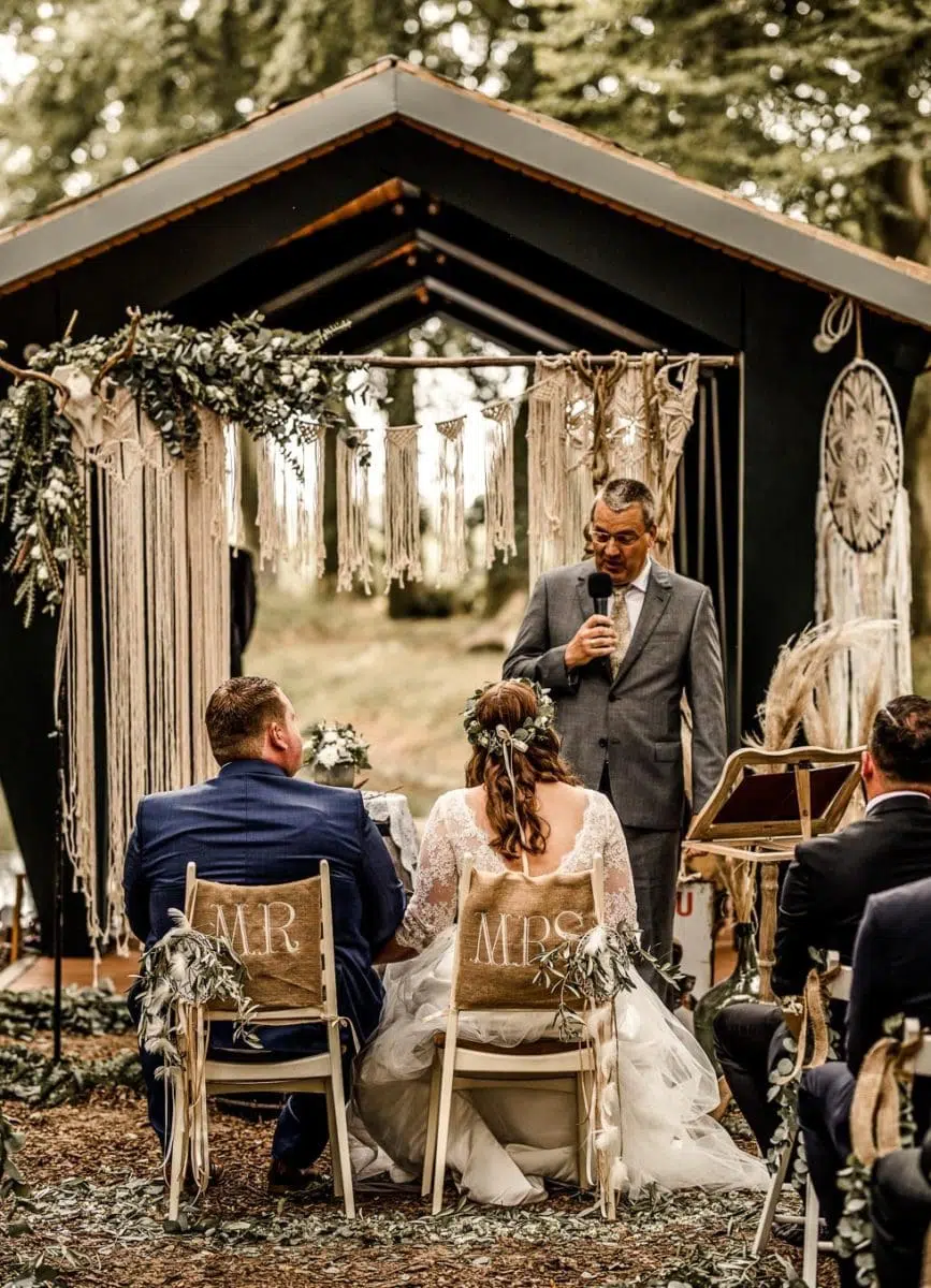 Trauung Boho Hochzeit