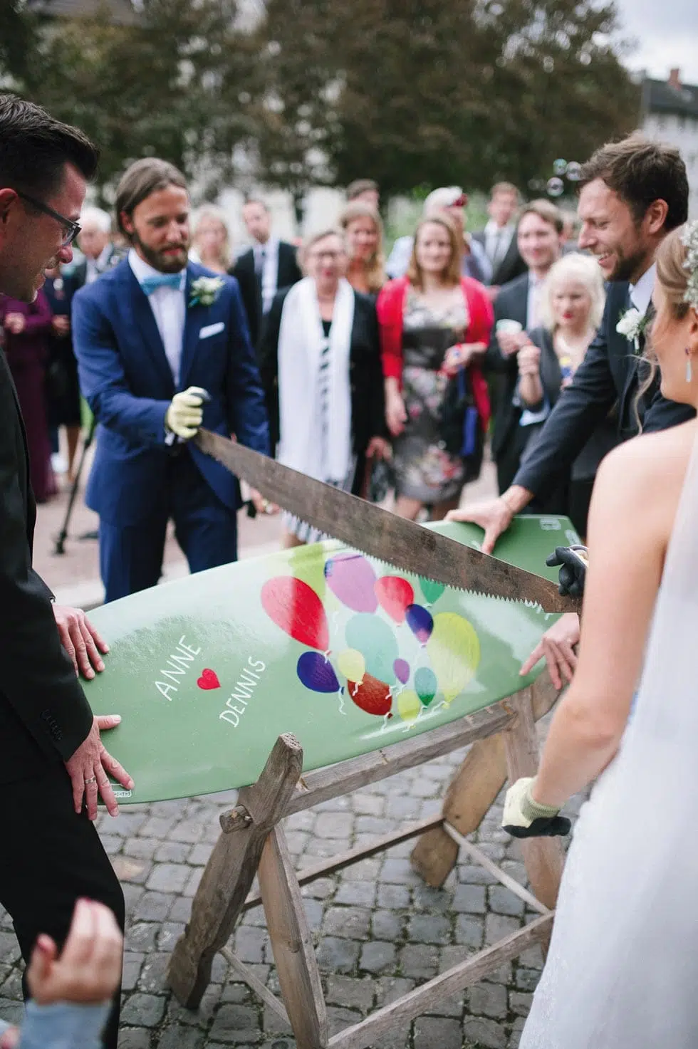 Baumstamm Sägen Hochzeit Alternative