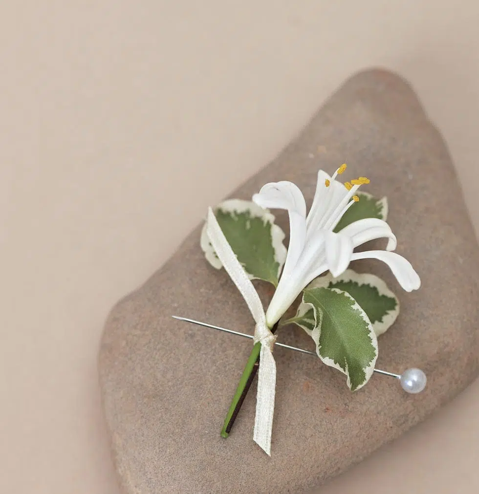 Anstecker Hochzeit Blume