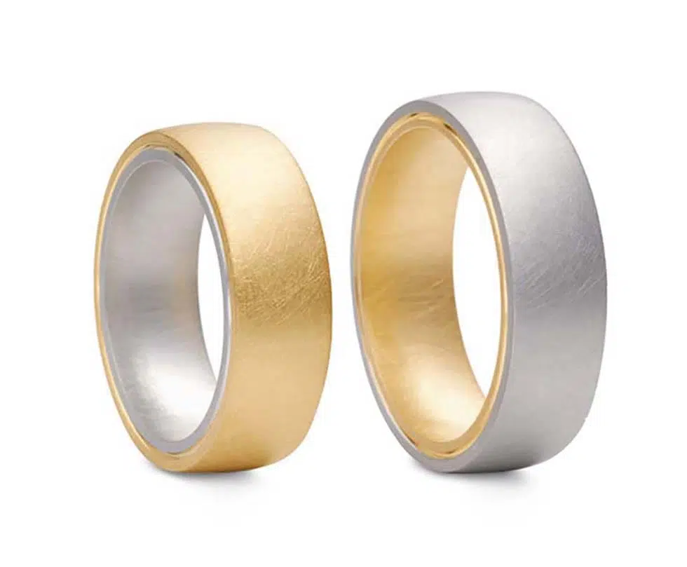 Eheringe Gold Silber Bicolor