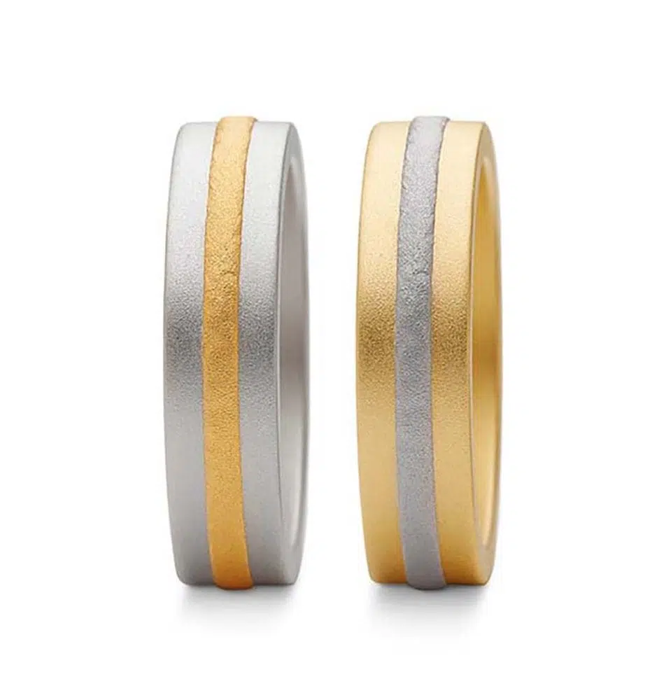 Eheringe Gold Silber Bicolor