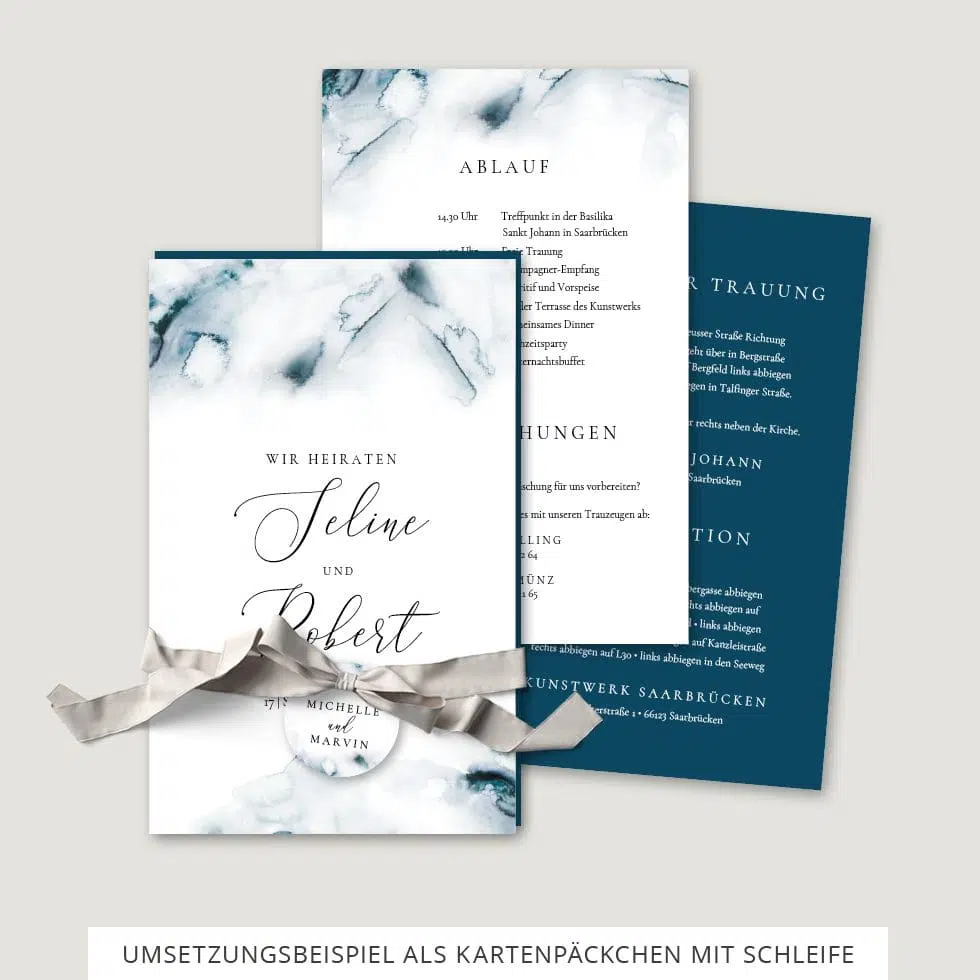 Hochzeitseinladung Vorlage Kartenpäckchen