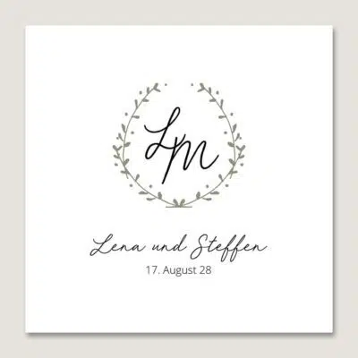 Hochzeitslogo Stempel Vintage