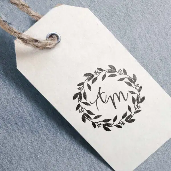 Hochzeitslogo Stempel Initialen