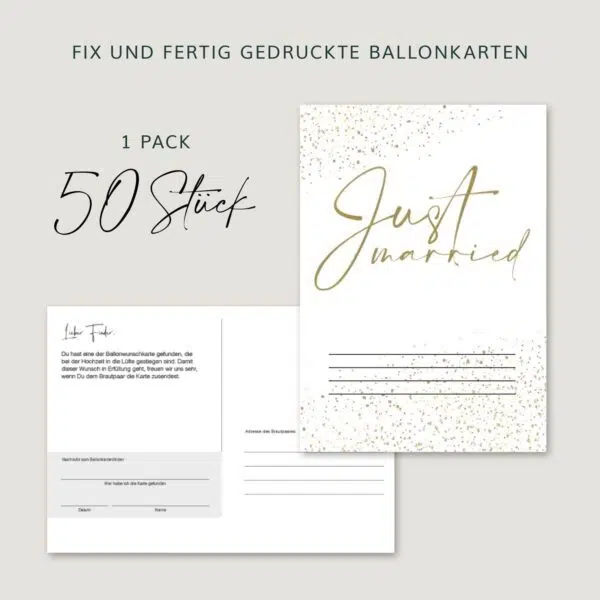 Luftballonkarten Hochzeit