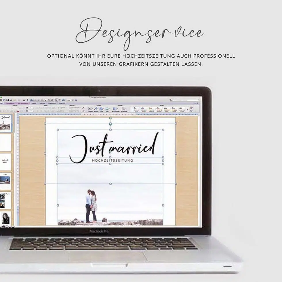 Hochzeitszeitung gestalten lassen