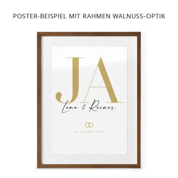 Poster gerahmt dunkel