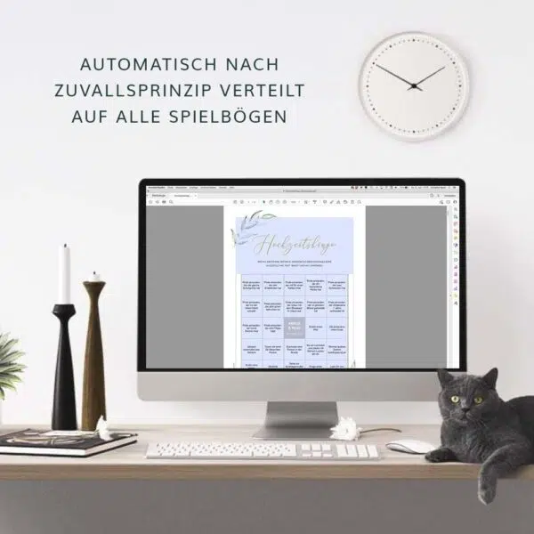 Hochzeitsbingo personalisierbar