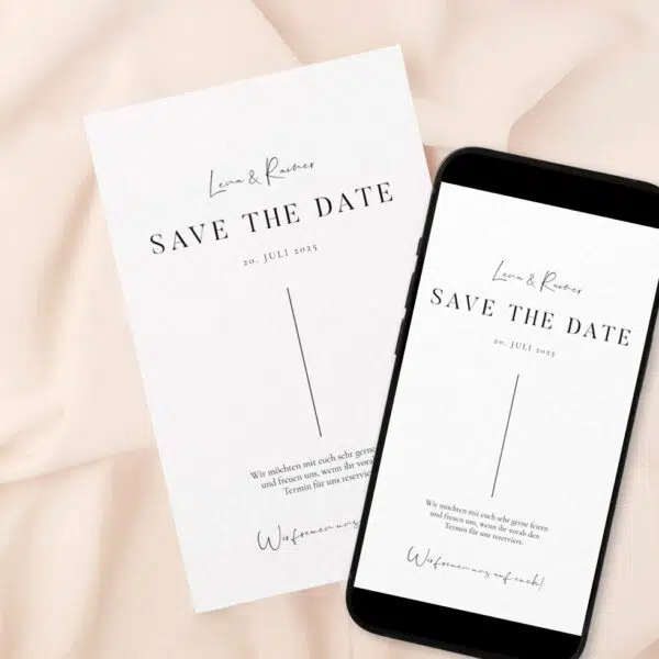 Save the Date WhatsApp Karte elegant