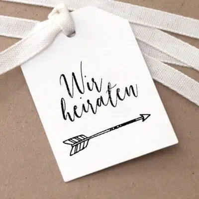 Stempel Wir heiraten