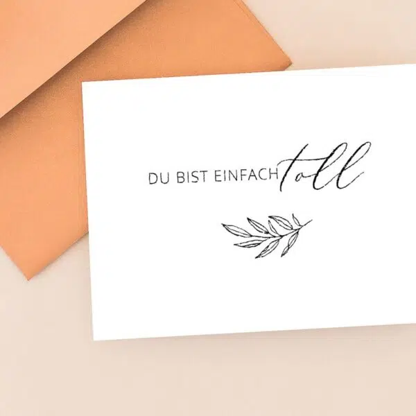 Stempel Du bist toll