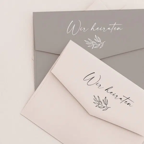 Stempel Wir heiraten