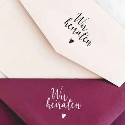 Stempel wir heiraten