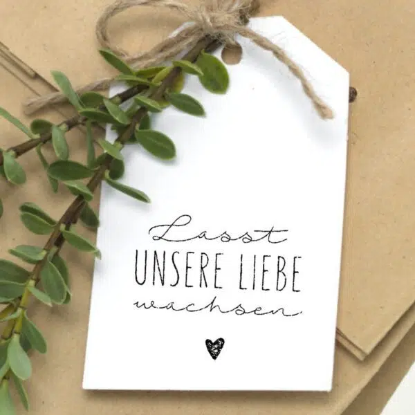 Stempel Lasst unsere Liebe wachsen