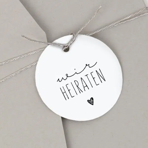 Stempel Wir heiraten