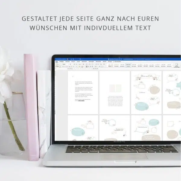 Gästebuchkarten Vorlagen Word Canva