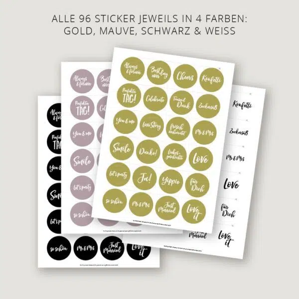 Sticker Hochzeit